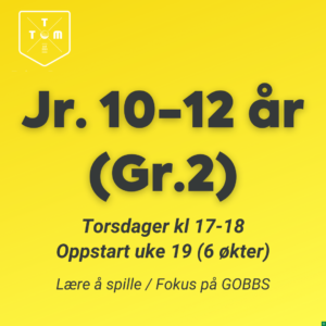 Jr 10-12 år (Gr. 2) - Torsdager 17-18 (6 ggr), Vår 2025
