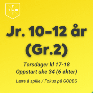 Jr 10-12 år (Gr. 2) - Torsdager 17-18 (6 ggr), Høst 2025