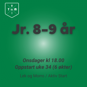 Jr 8-9 år - Onsdager 18:00-19:00 (6 ggr), Høst 2025